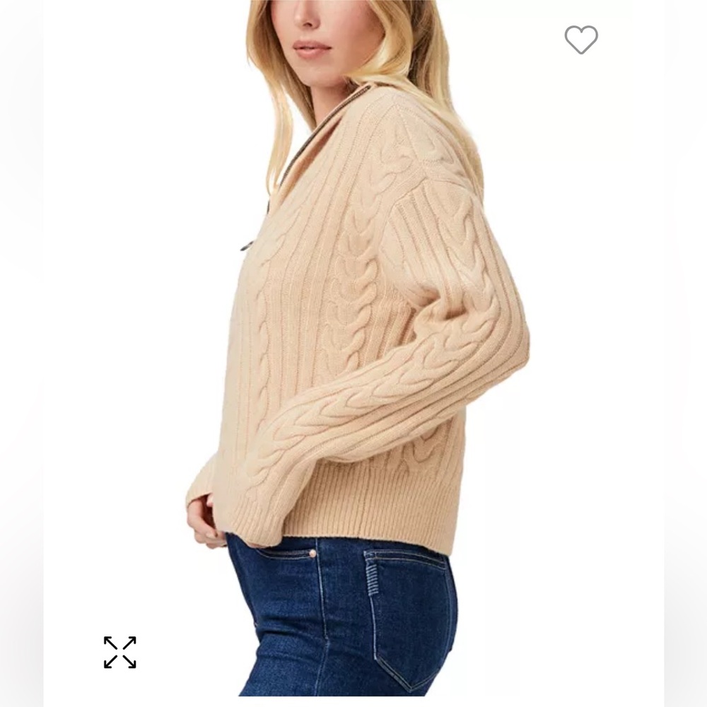 Paige Maylene Sweater-LARGE- in came, wool blend - Picture 4 of 6